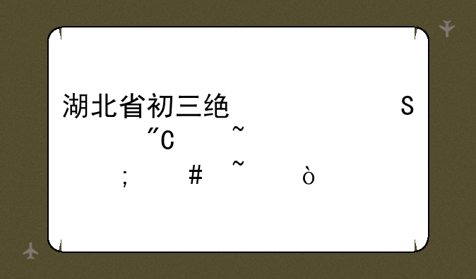 湖北省初三统一联考成绩查询怎么查？